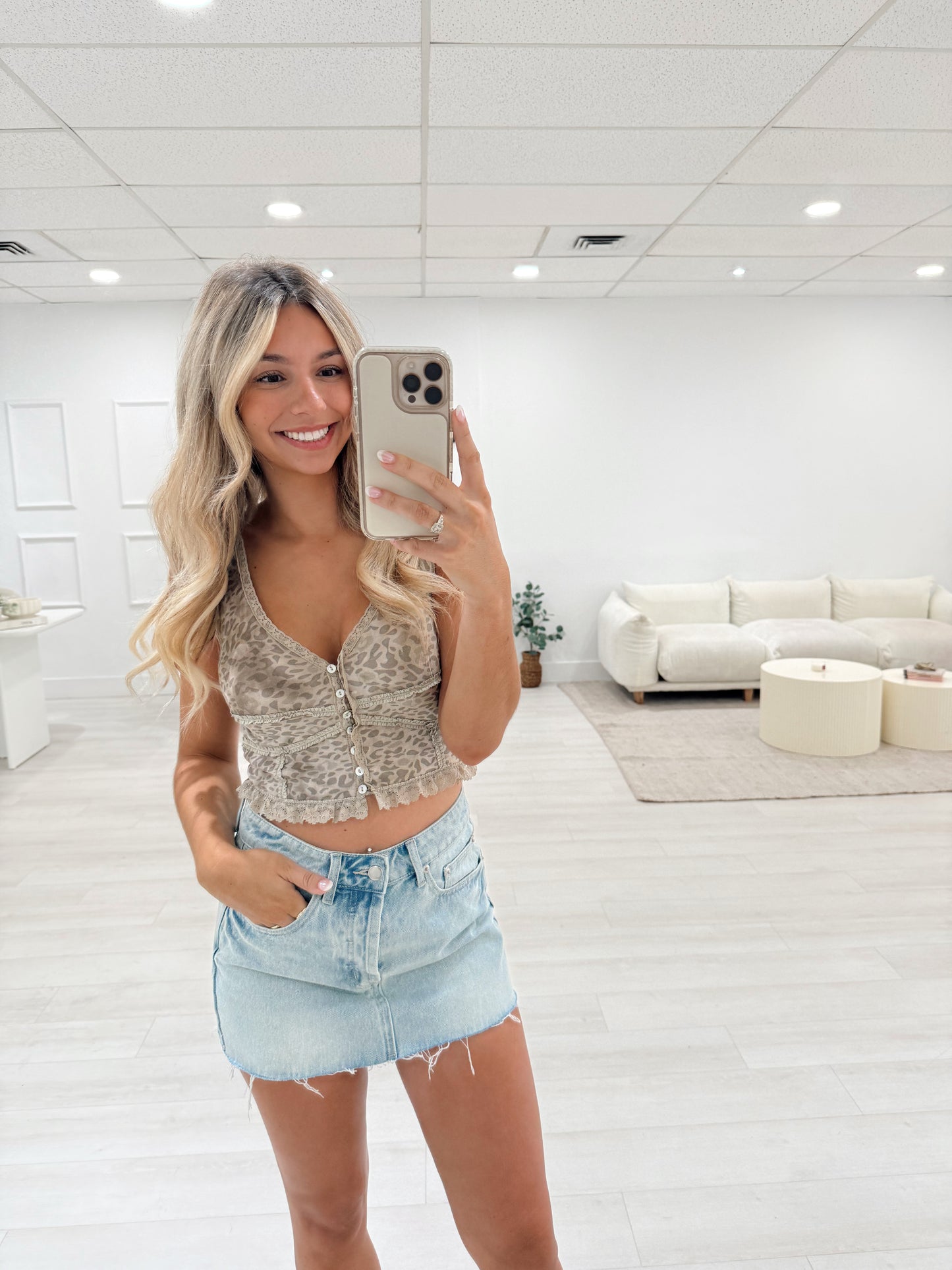 Camo Lace Tank