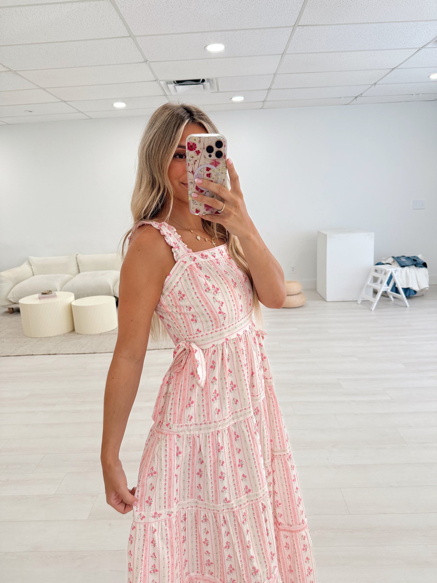 Pink Enchantment Midi Dress