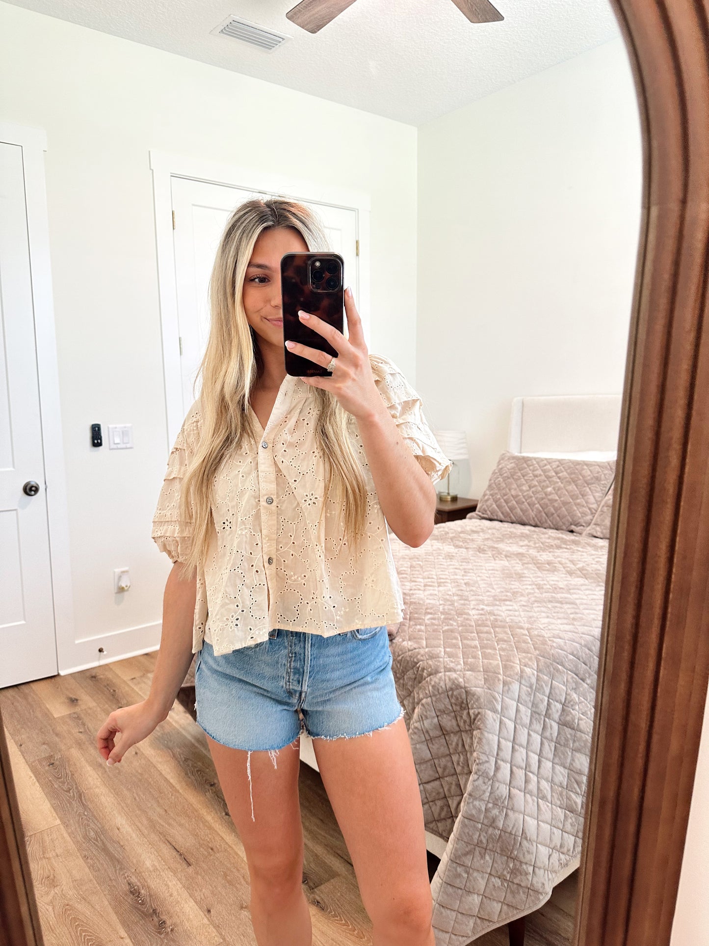 The Eyelet Darling Top
