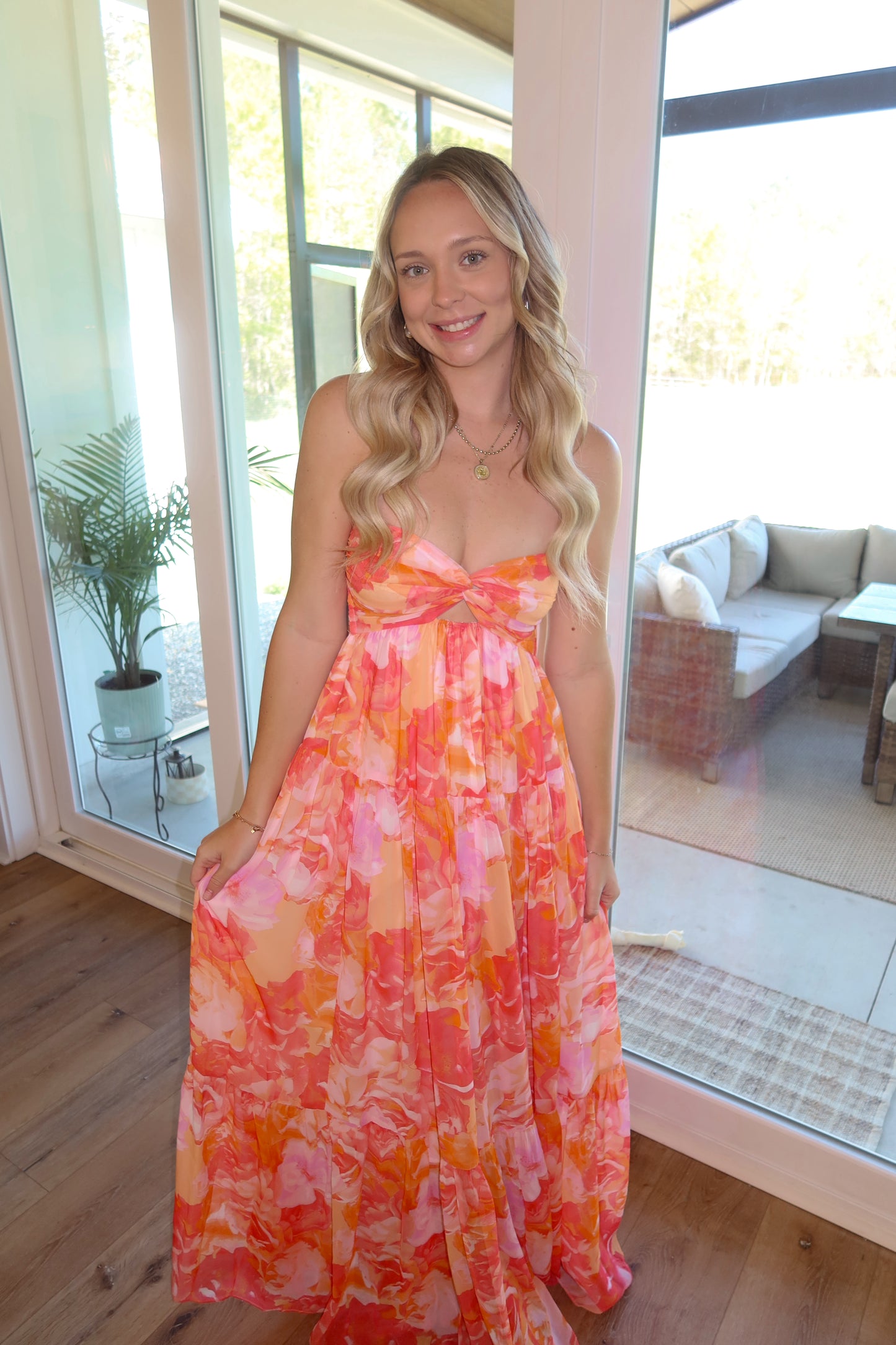 Island Sunset Maxi Dress