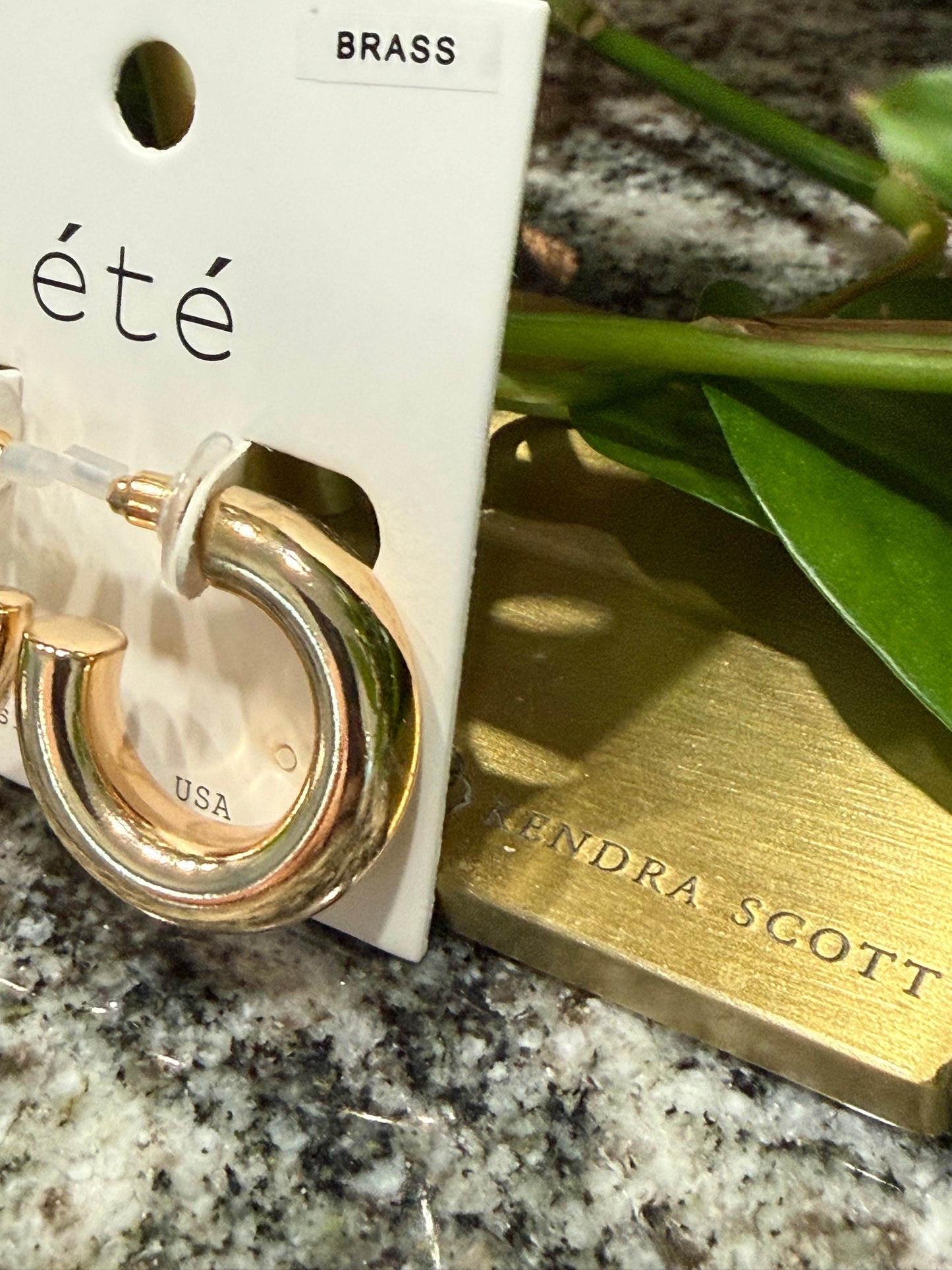 Gold Rounded Hoop Earrings