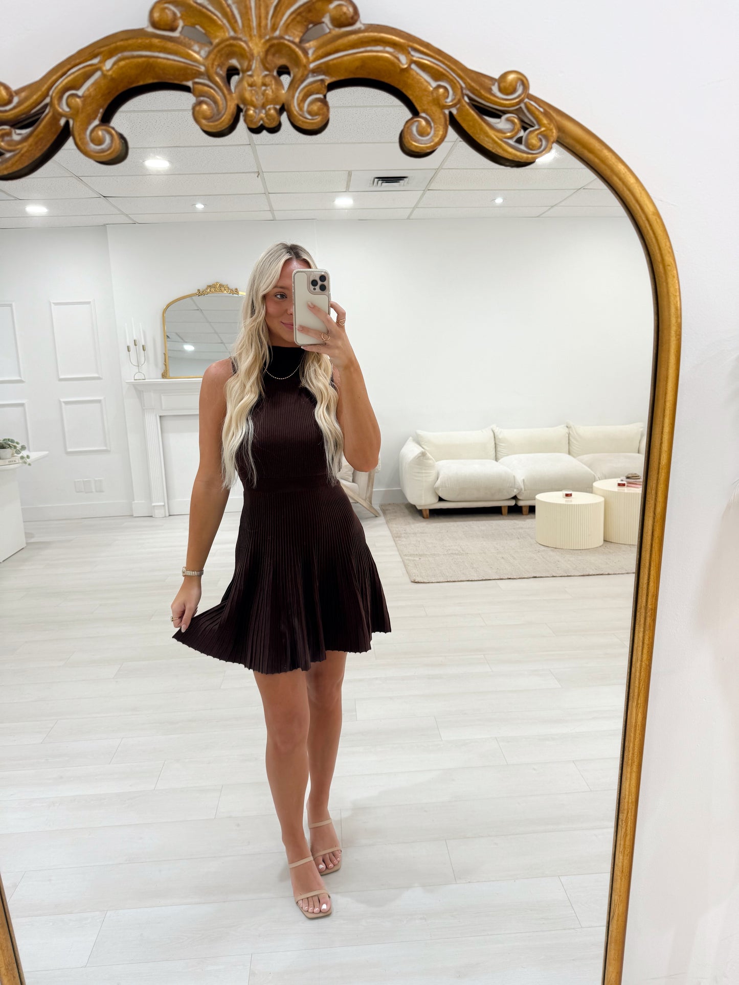 Mocha Melt Mini Dress