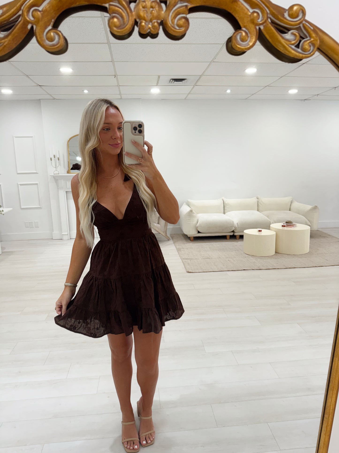 Mocha Muse Mini Dress
