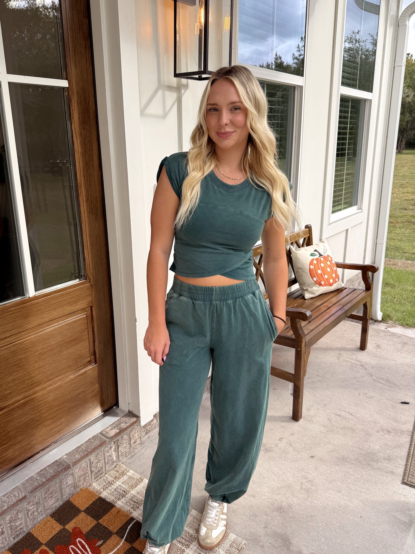 Teal Jogger Set