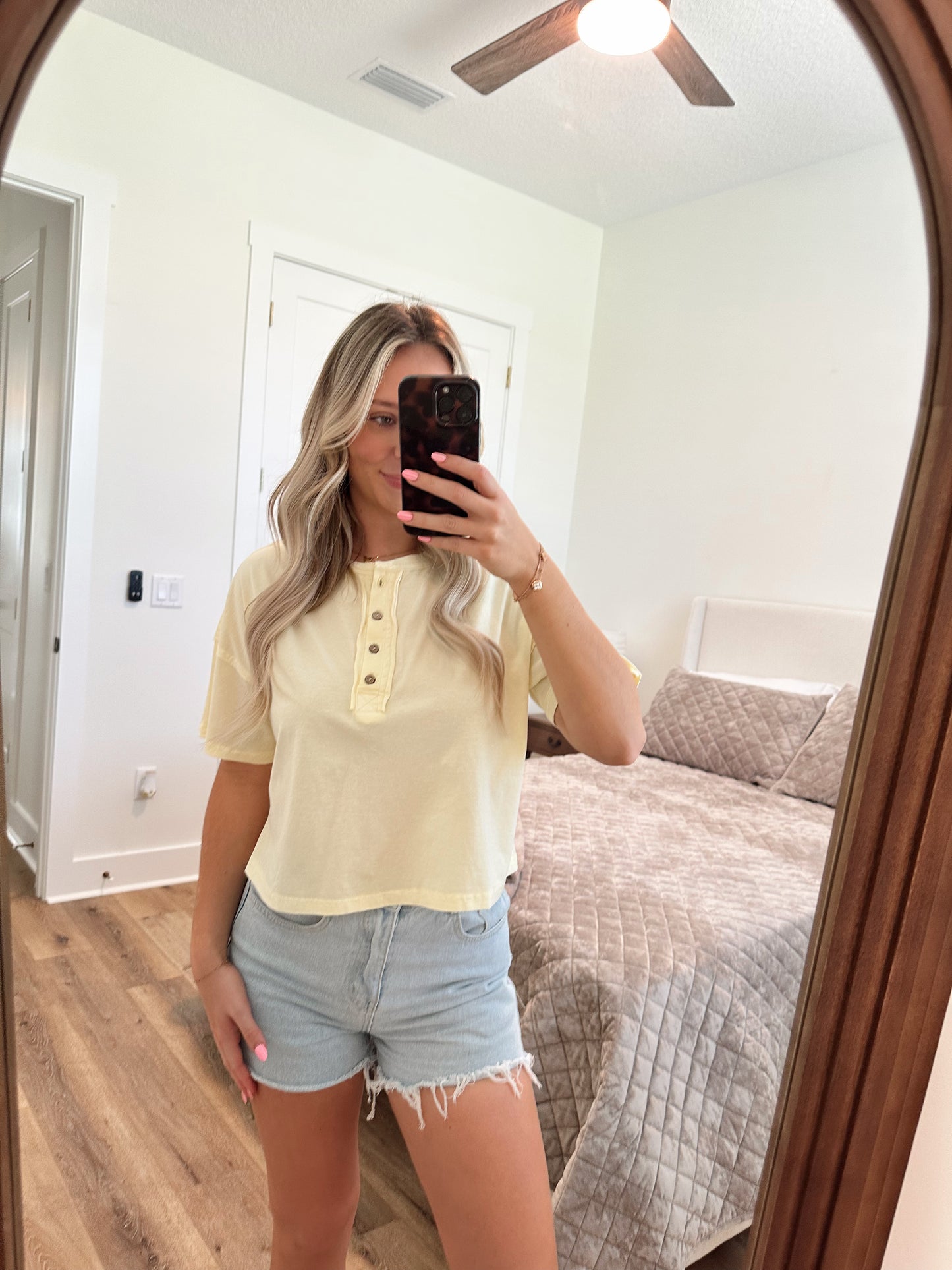 The Aria Top - Yellow