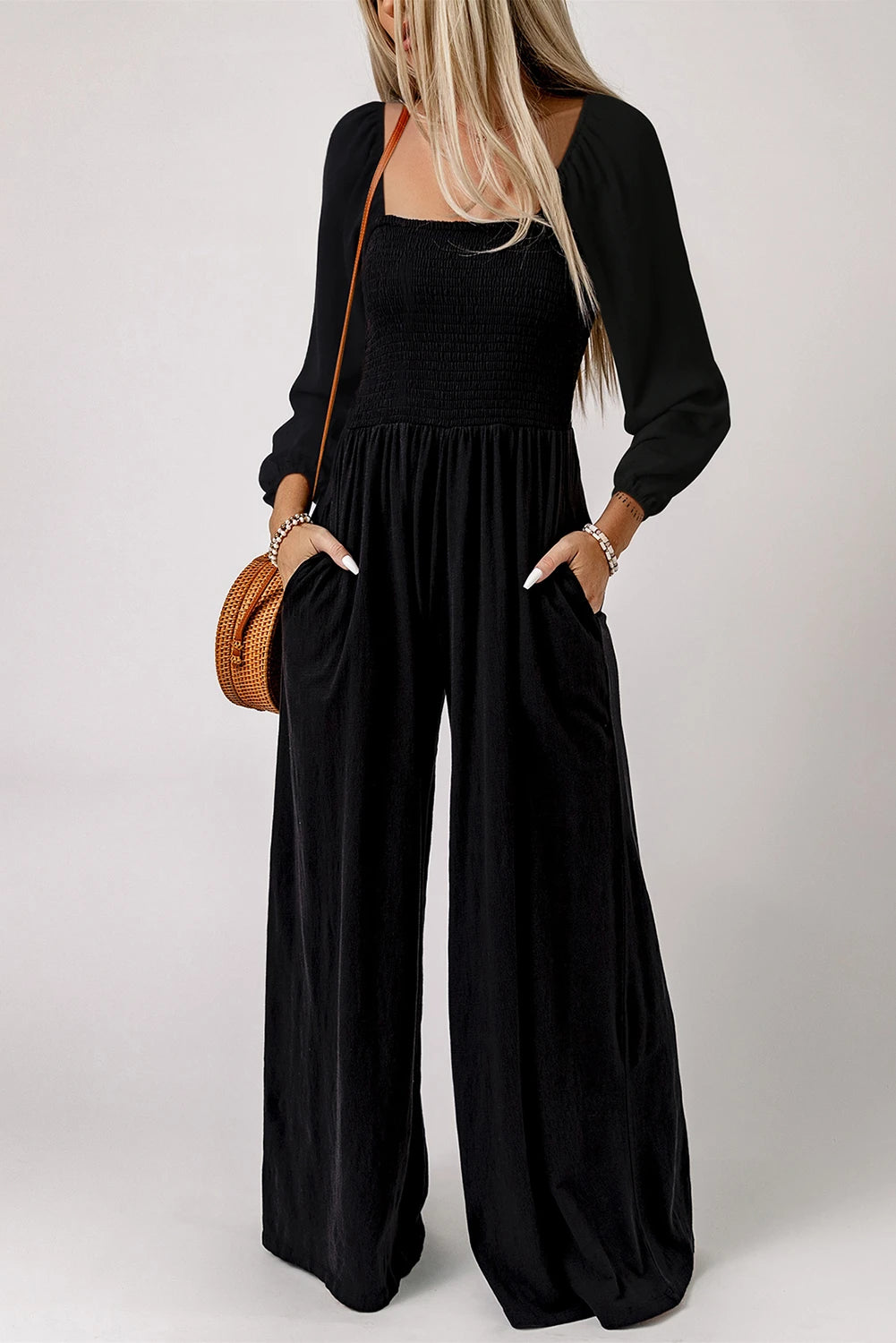 Boutique top black jumpsuit