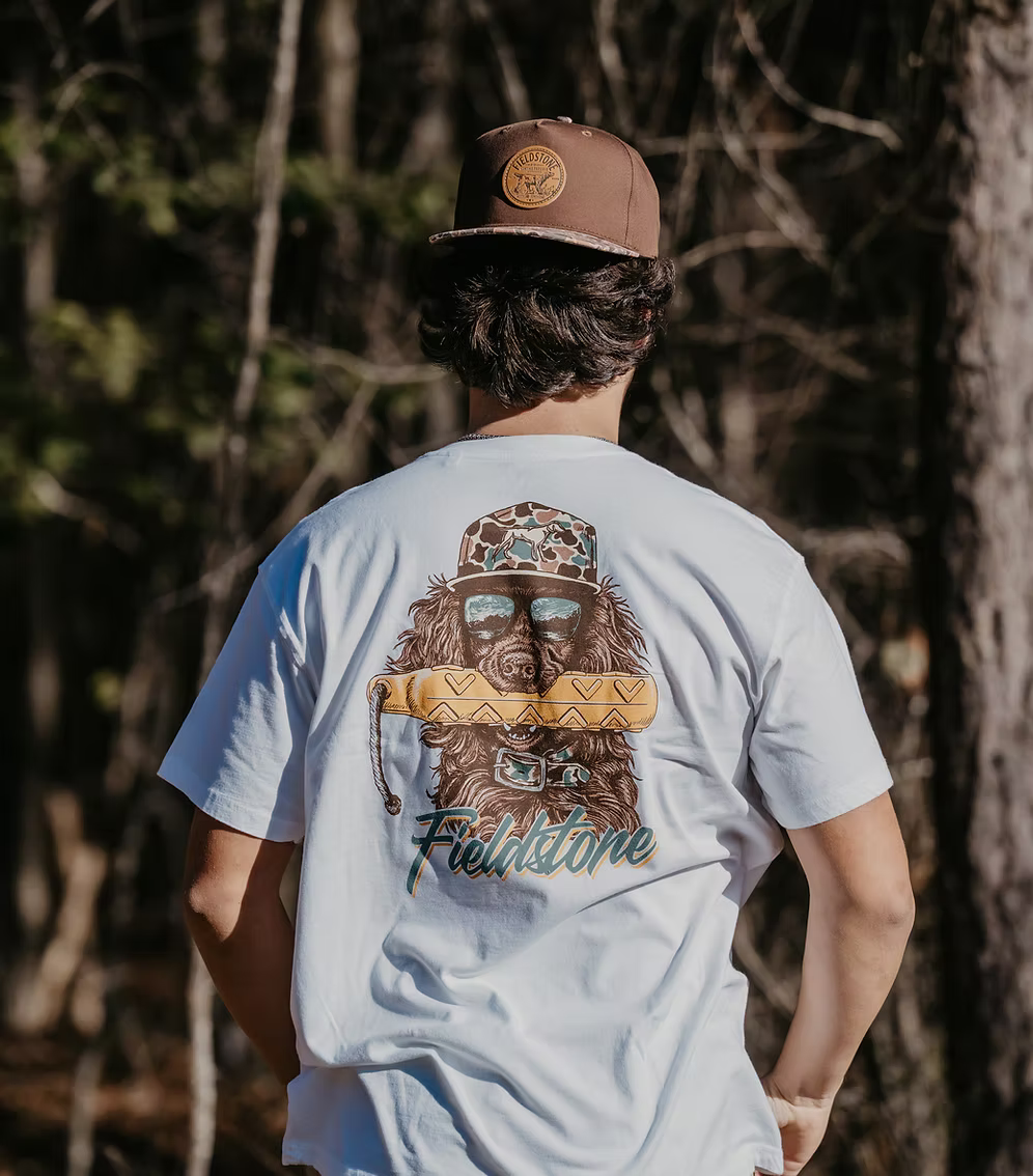 White Bumper Boykin Tee | Fieldstone