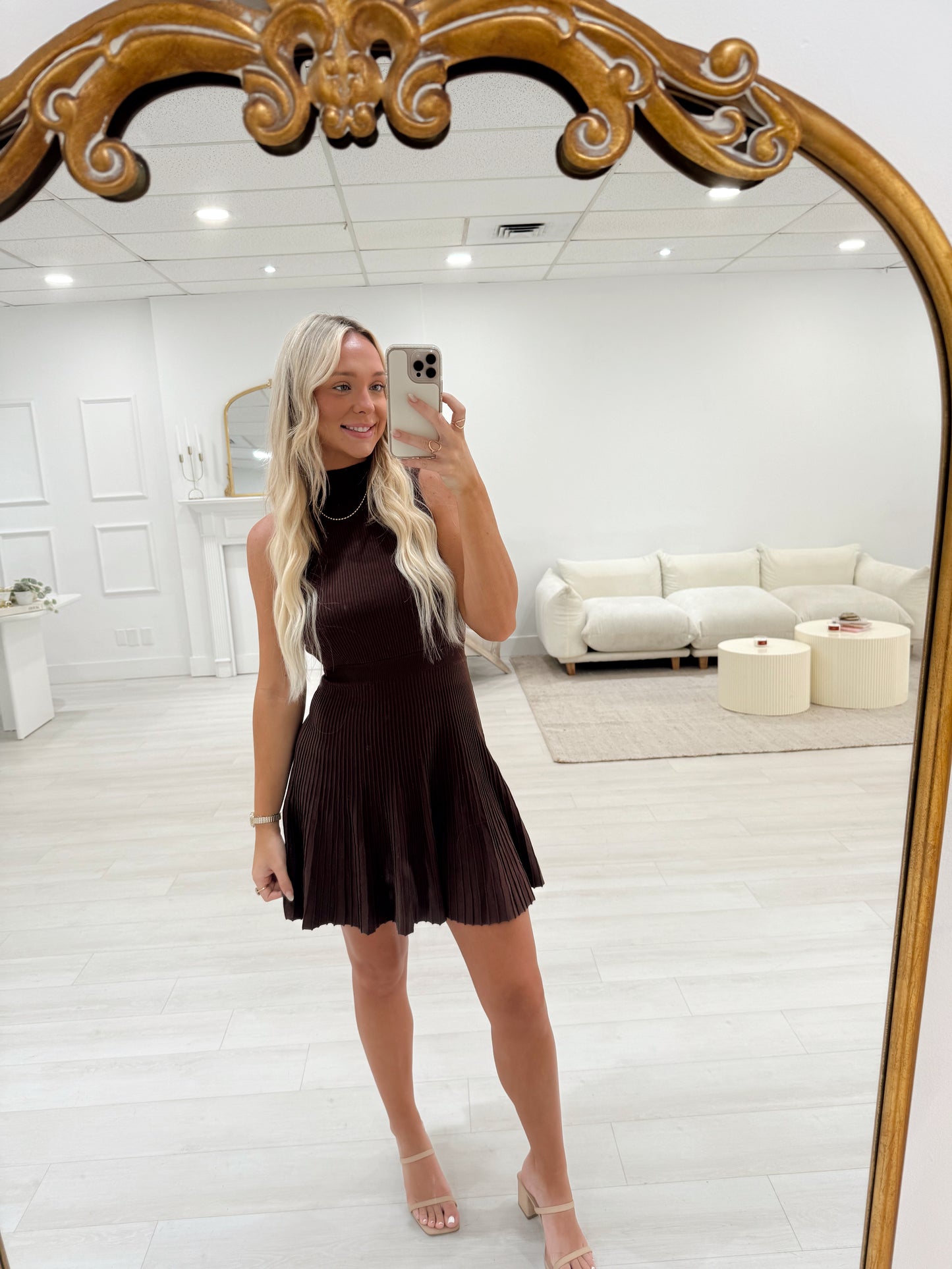 Mocha Melt Mini Dress