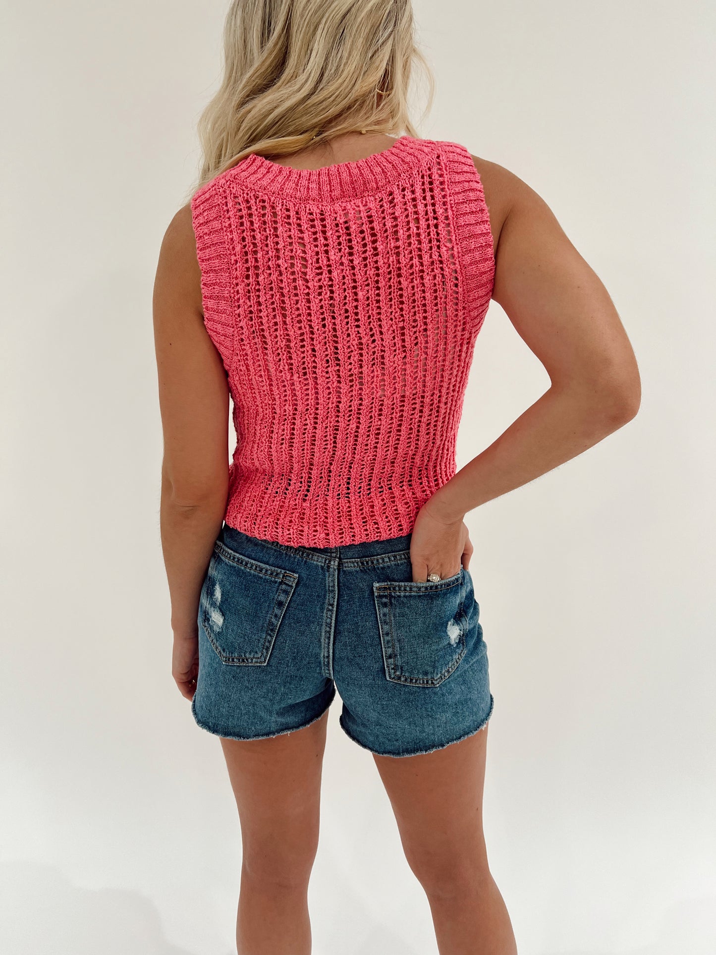Dark Wash Denim Shorts
