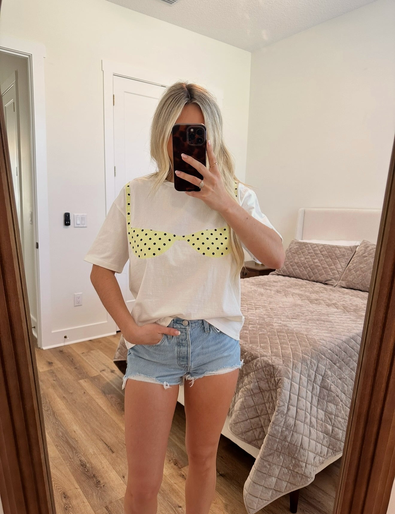 Bikini Patchwork Tee - Yellow