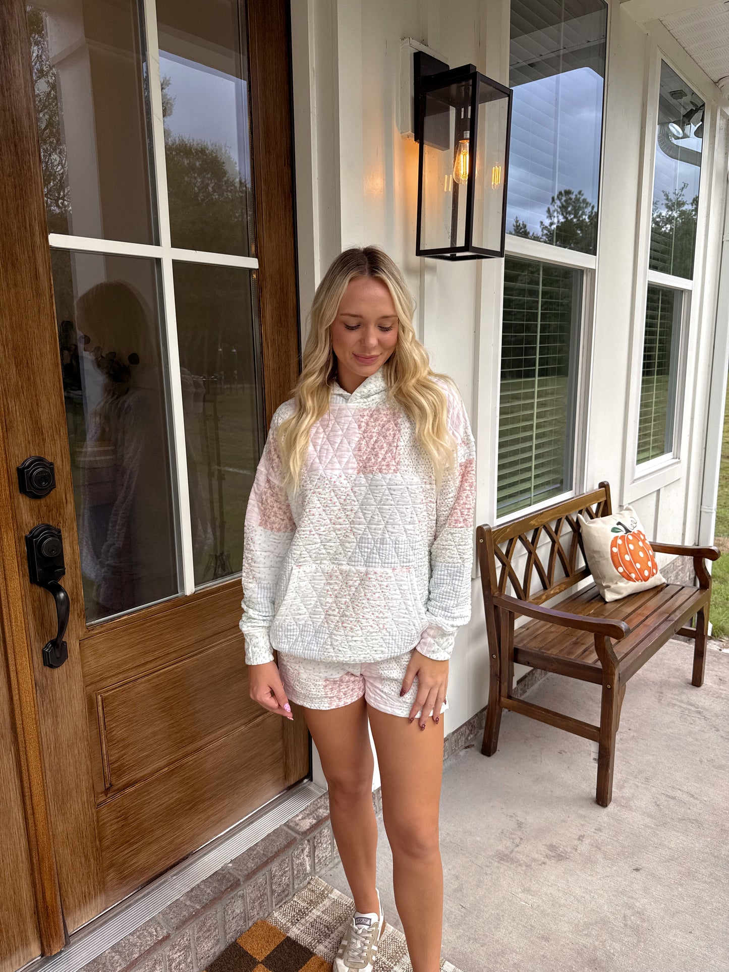 Quilted Pastel Hoodie