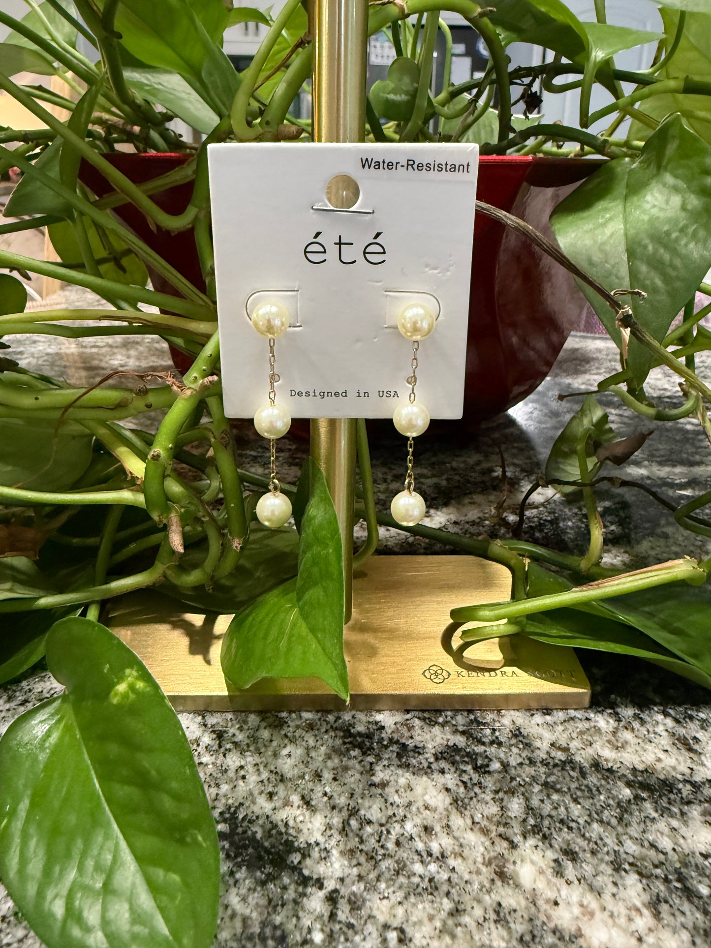 3 Pearl Drop Earrings
