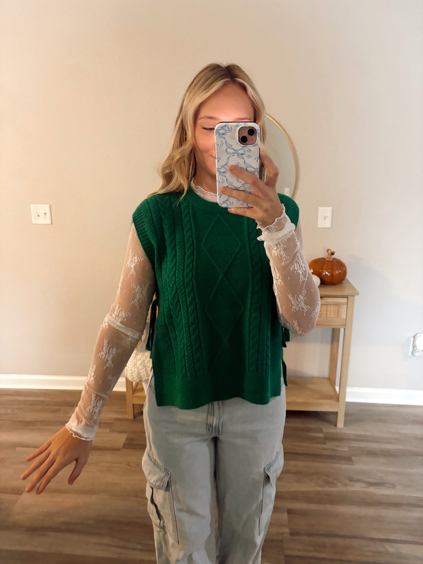 White Lace Long Sleeve