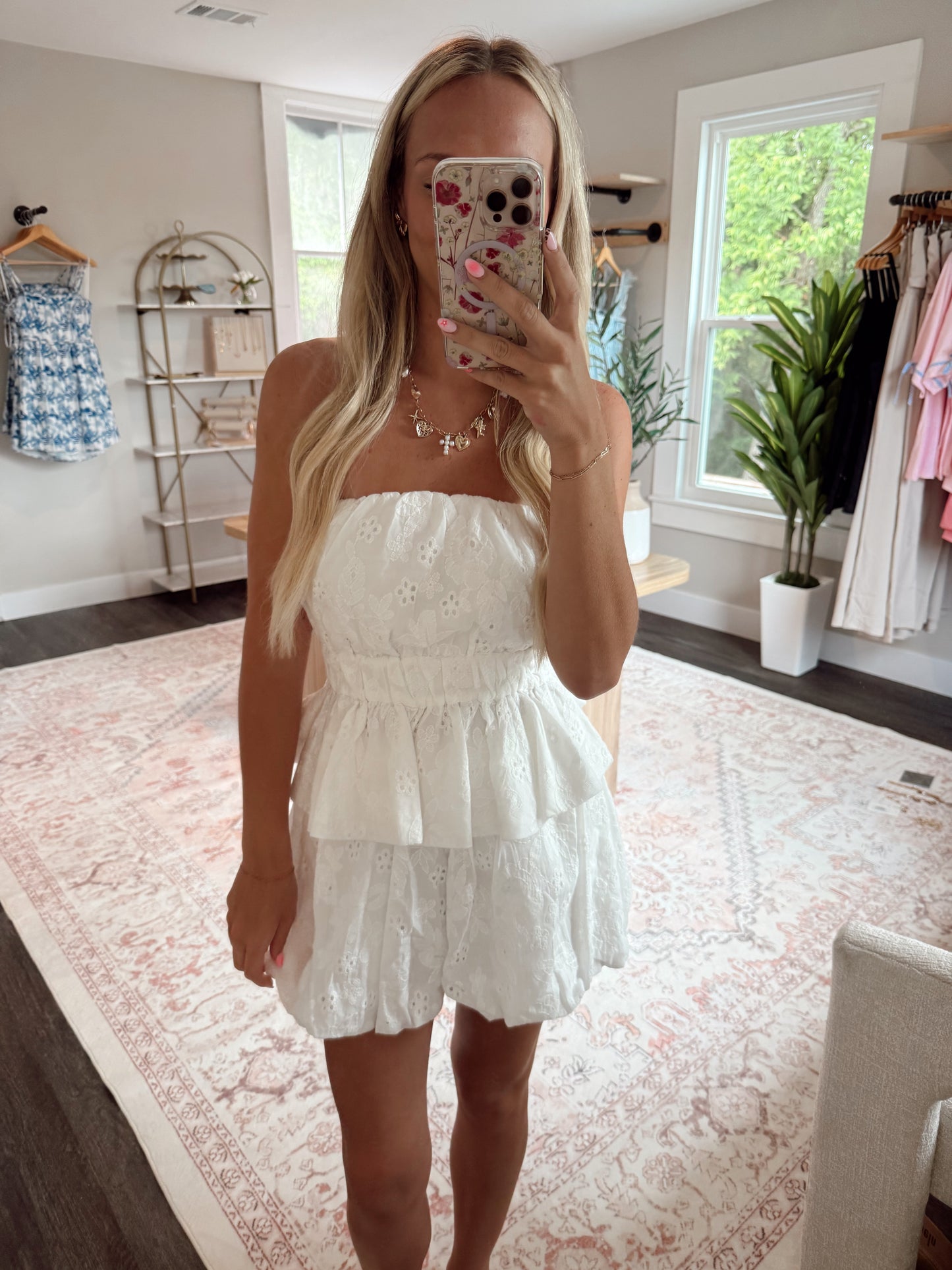 Ivory Bloom Short Set