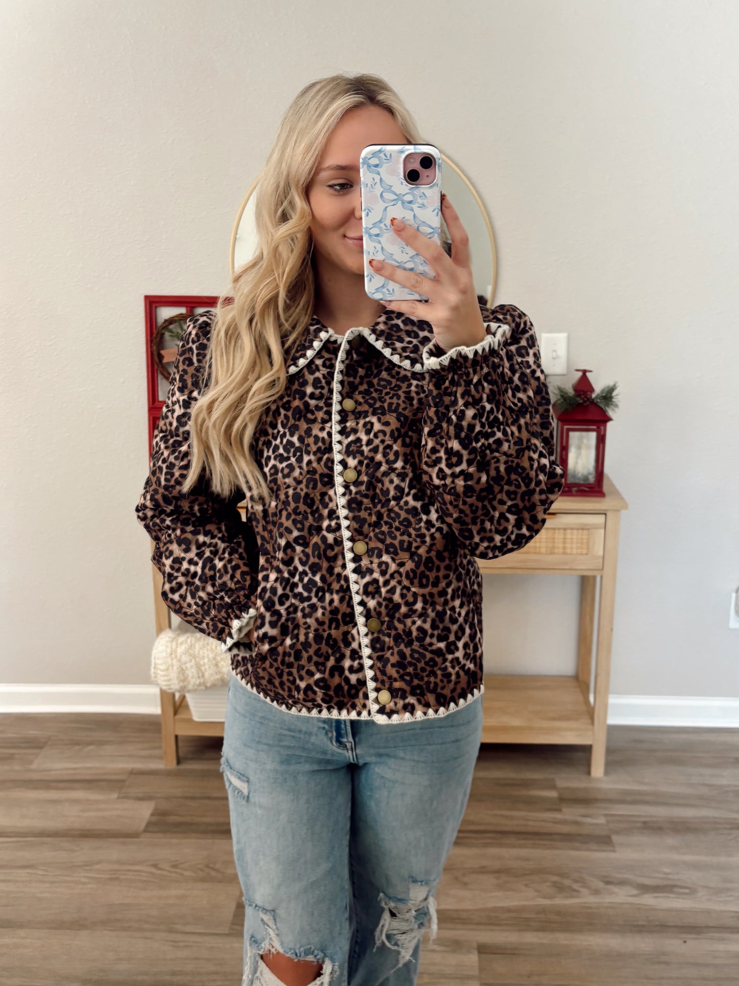 Cheetah Quilted Jacket (RESTOCK)