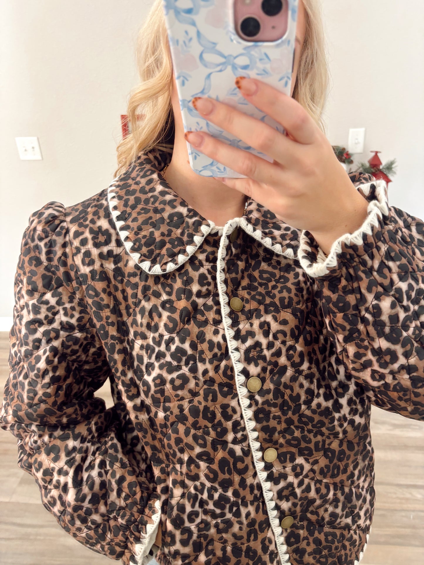 Cheetah Quilted Jacket (RESTOCK)