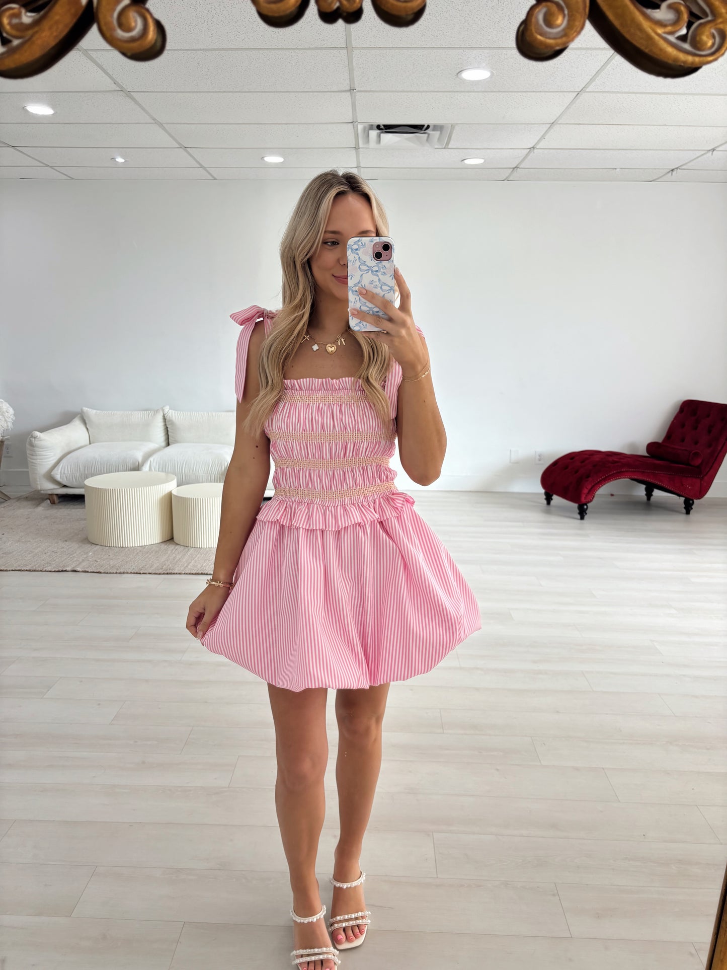 Bubblegum Bliss Bubble Mini Dress