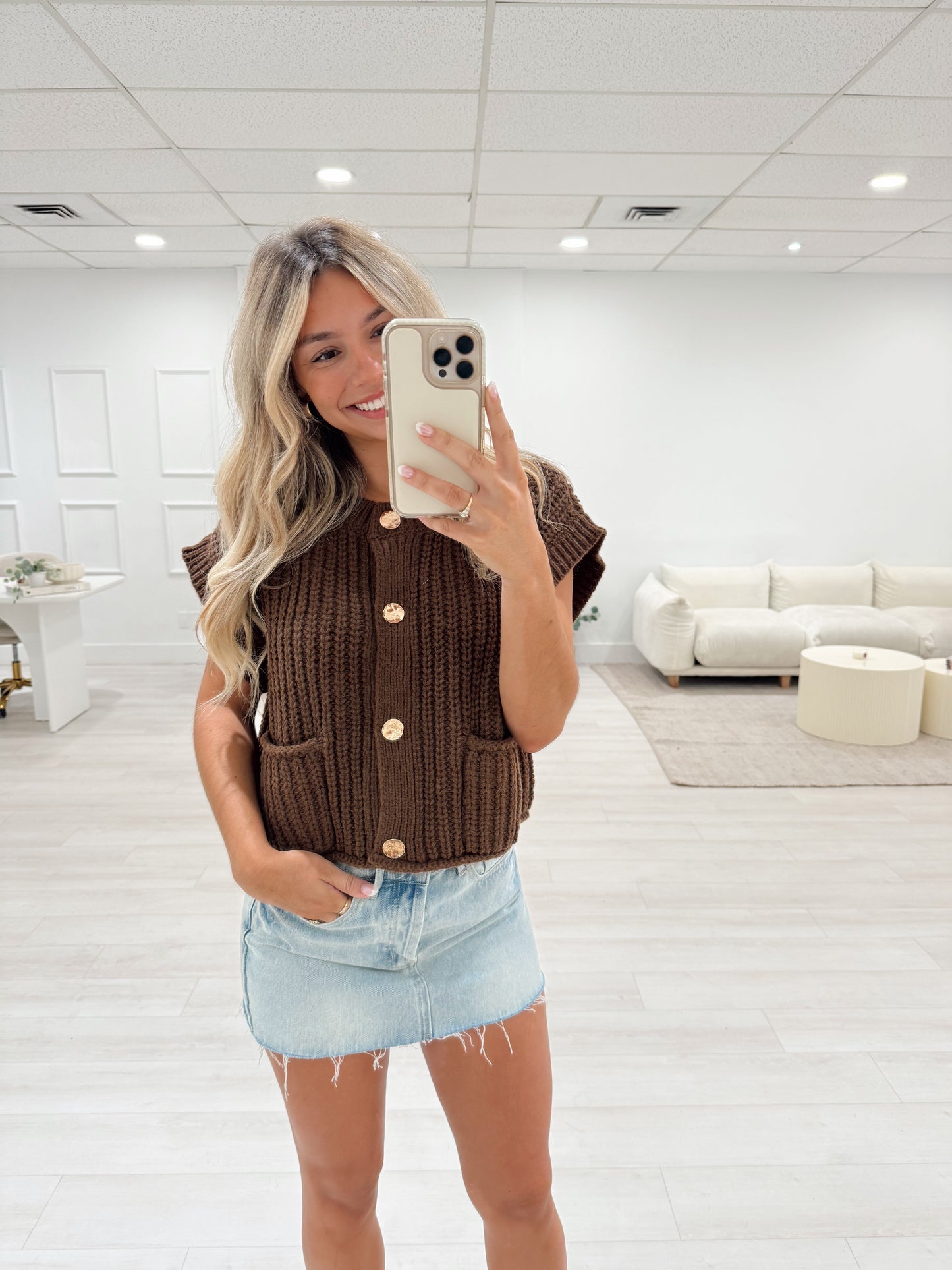 Chocolate Sweater Top
