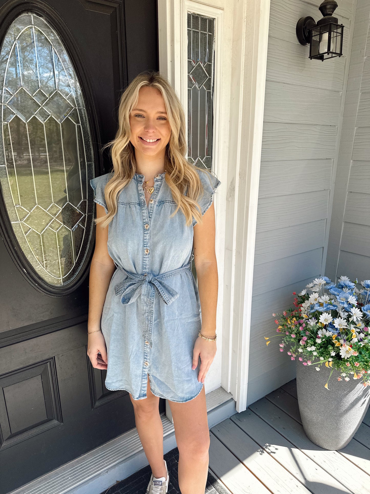 Sunday Blues Mini Dress