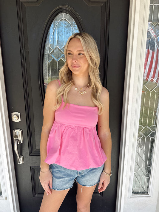 Pink Bubble Top