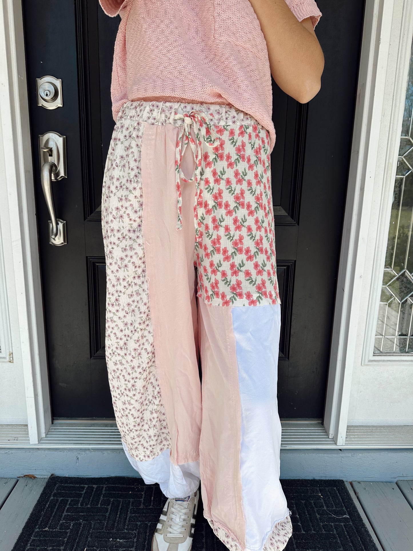 Floral Patchwork Jogger Pants
