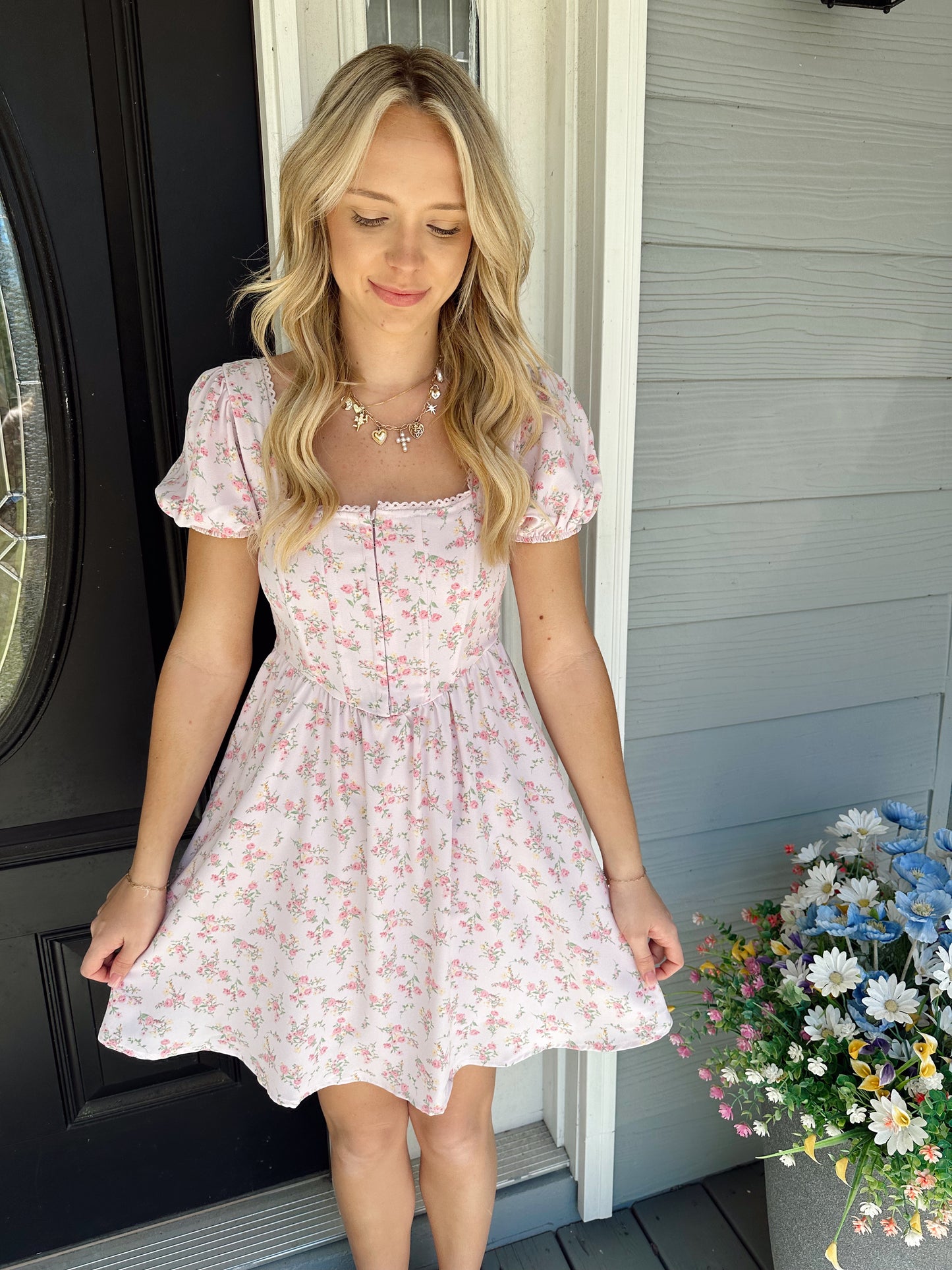 Garden Glow Mini Dress