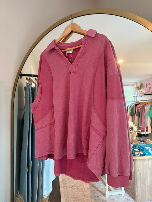 Plus Mauve Pullover
