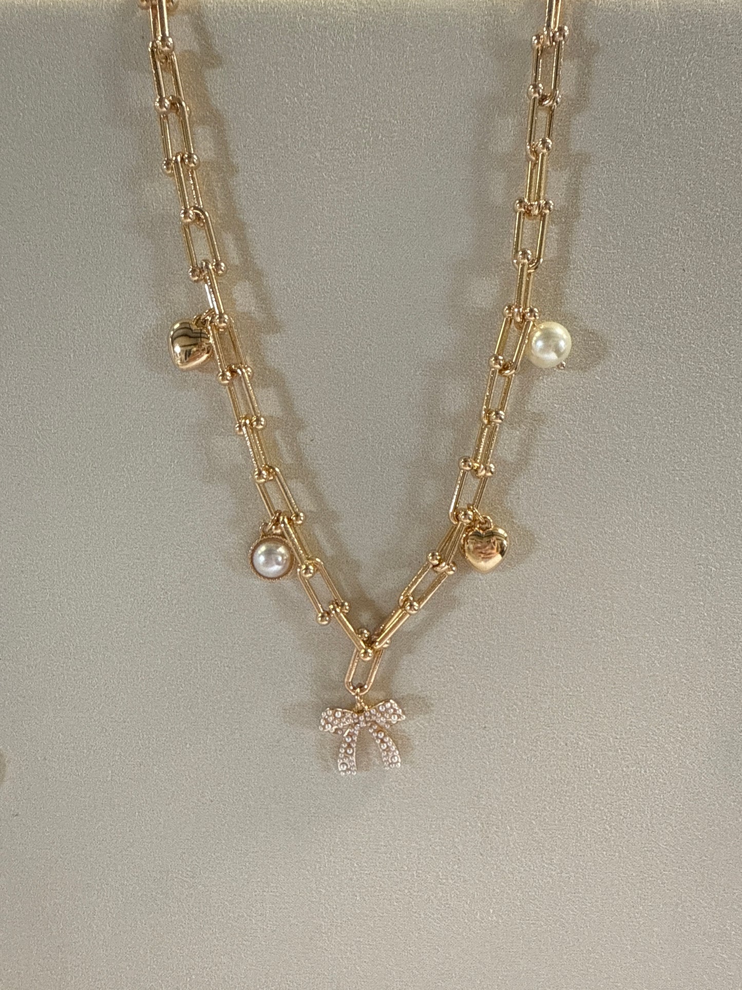Bow & Belle Charm Necklace