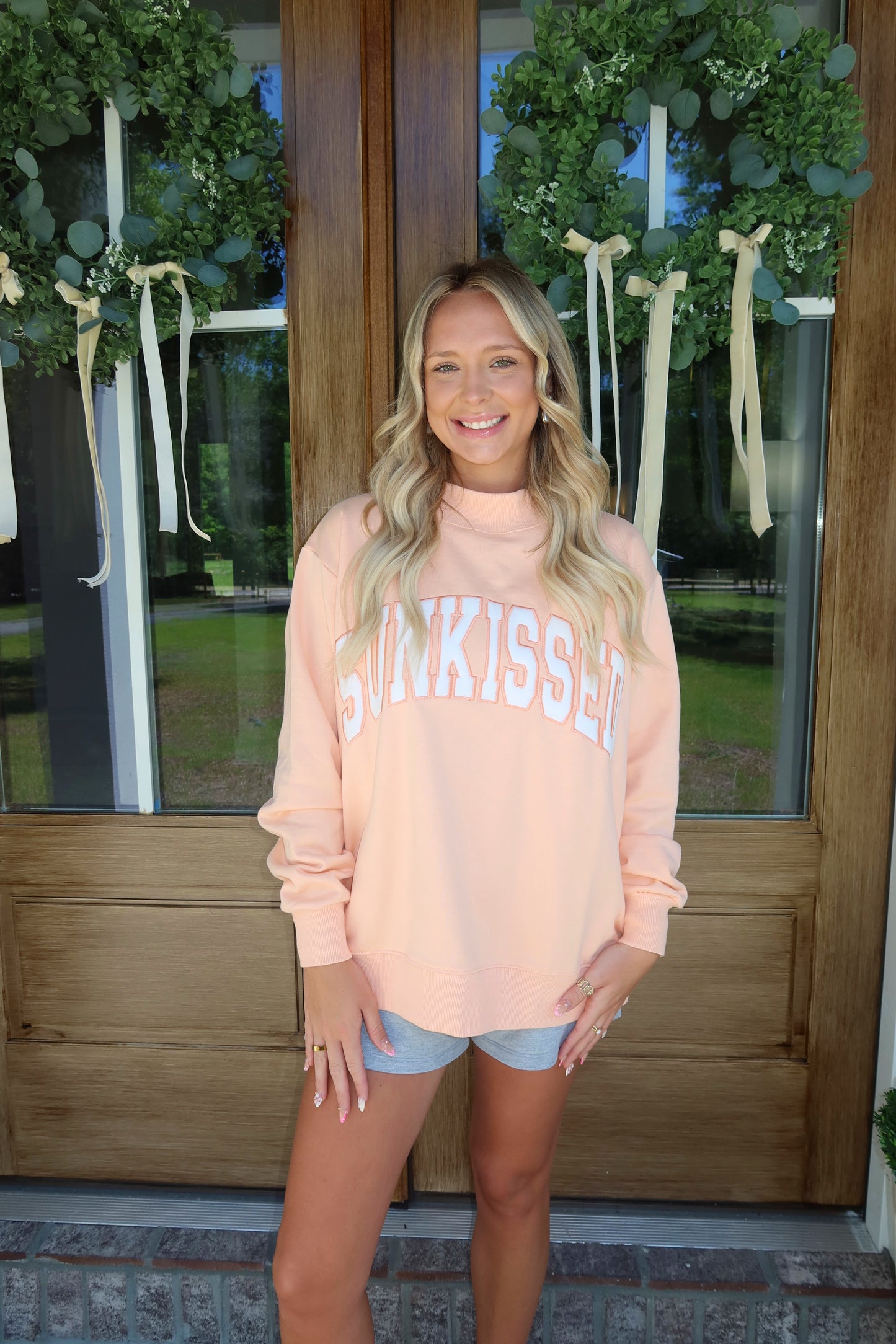 Orange Sunkissed Mockneck