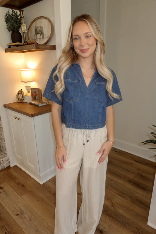 The Kate Denim Top