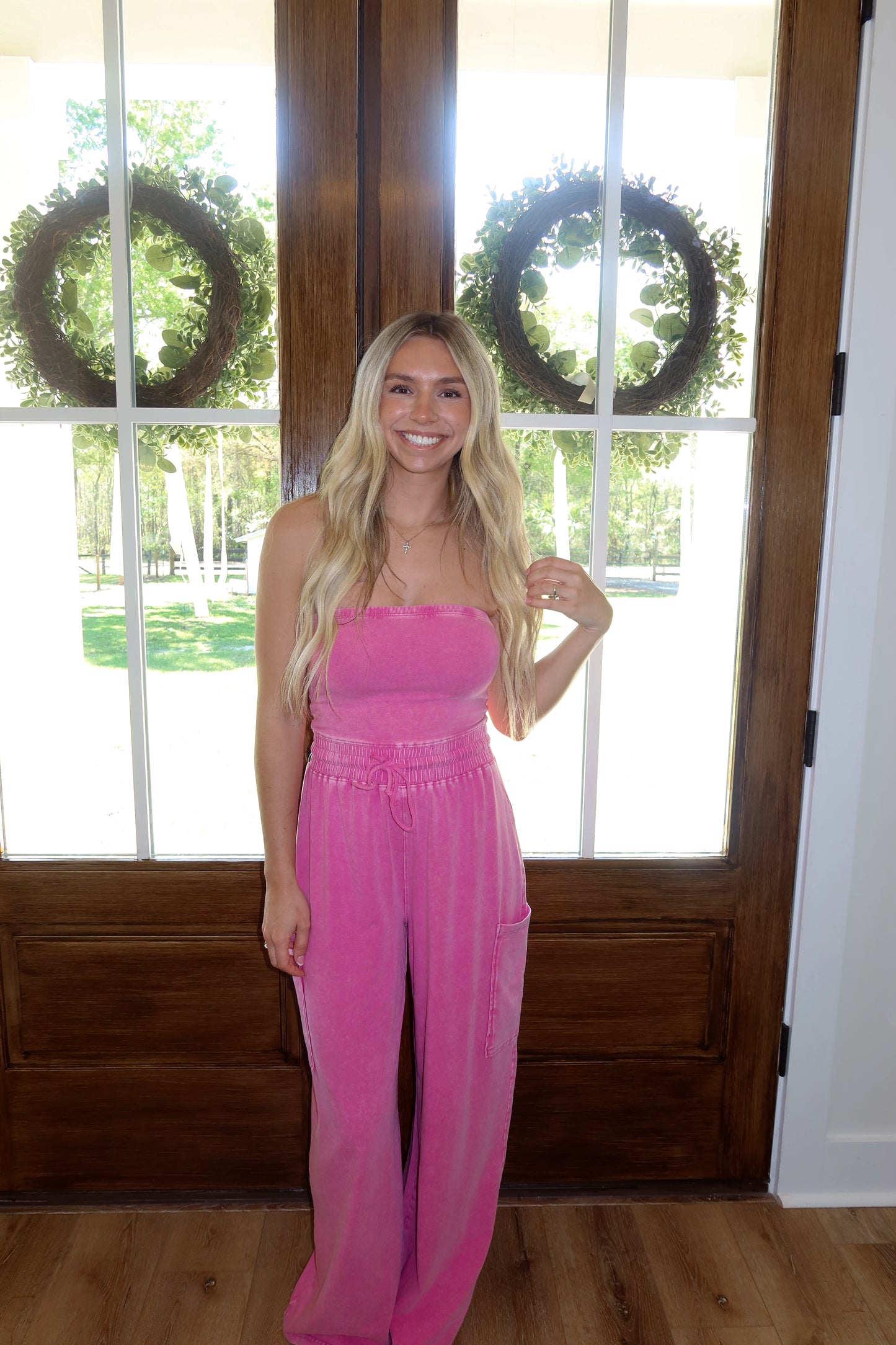 June Jumpsuit - Fuchsia
