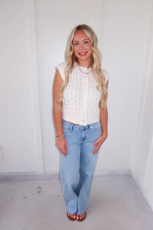 Oak Milk Knit Top