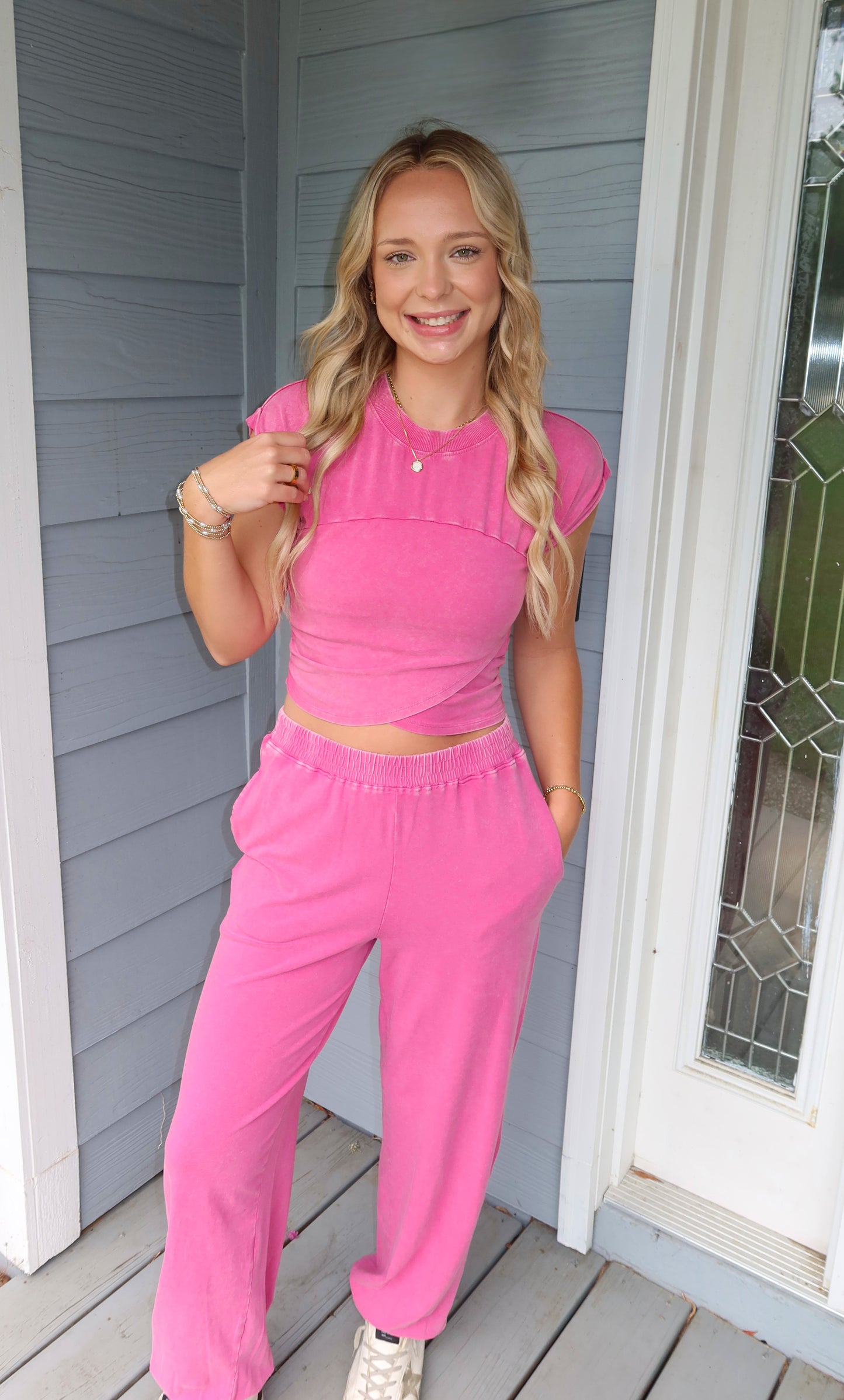 Hot Pink Jogger Set