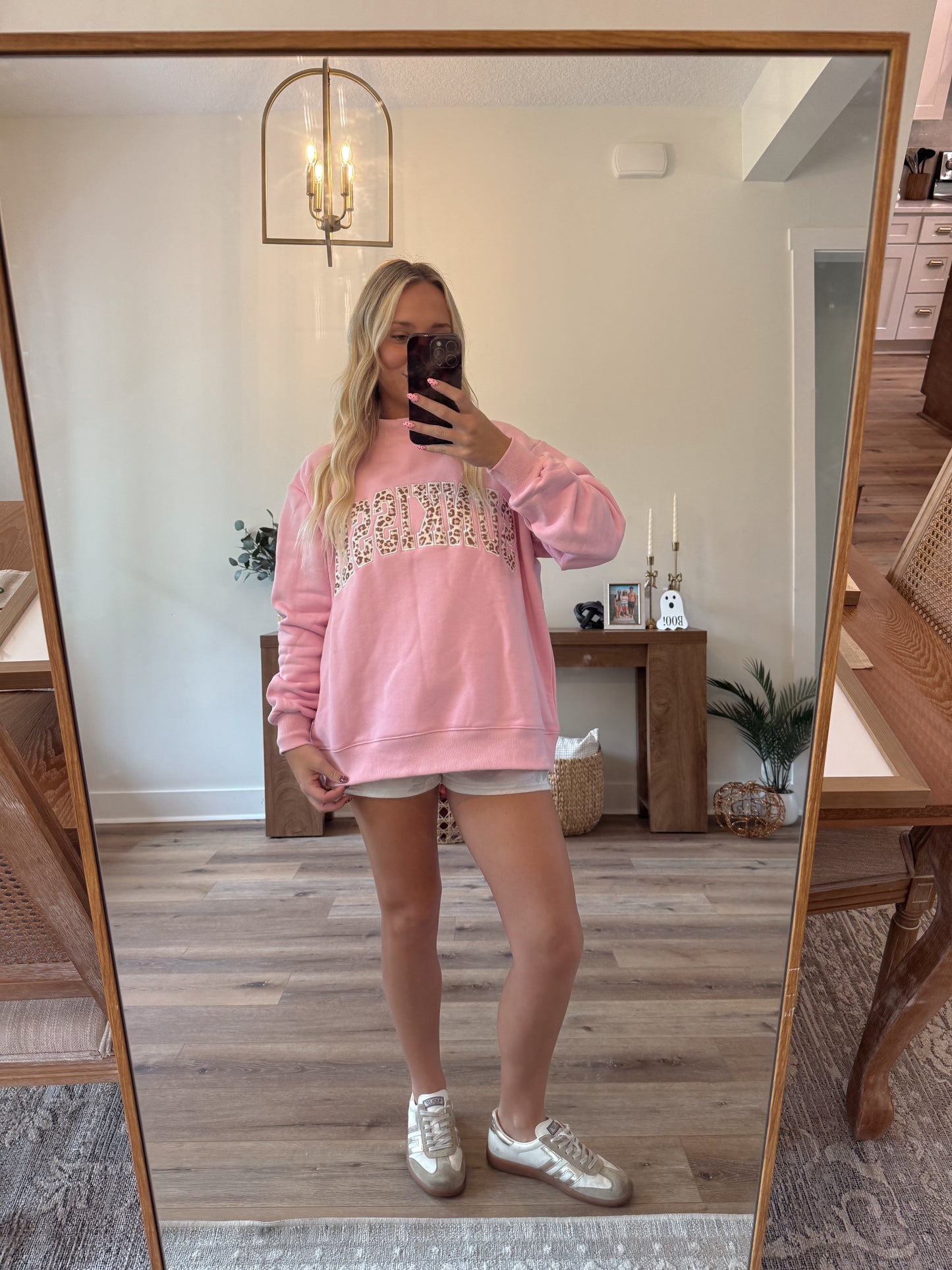 Pink Cheetah Print Sunkissed Sweatshirt