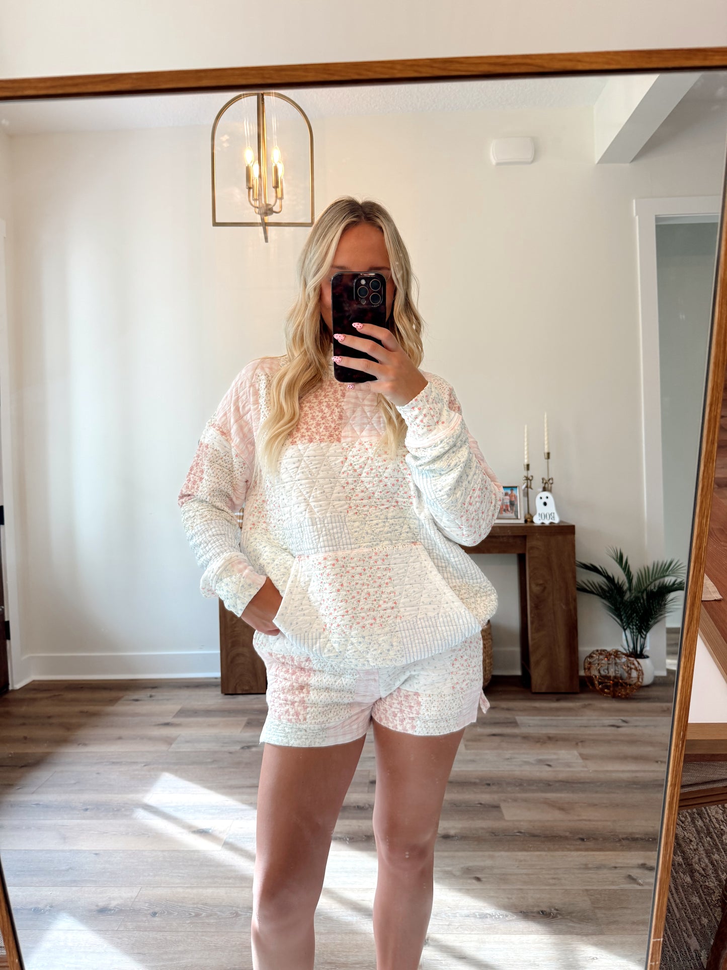 Quilted Pastel Hoodie