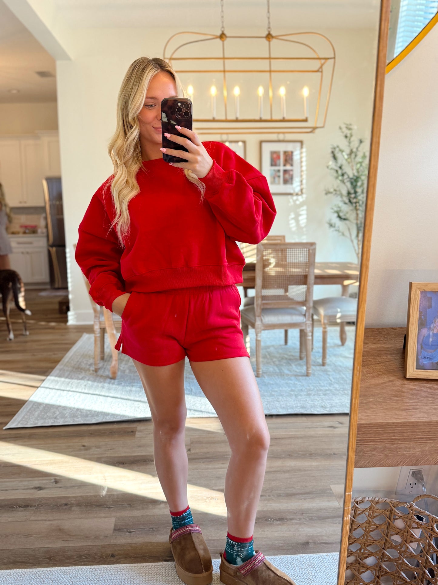 Cherry Oversized Active Shorts
