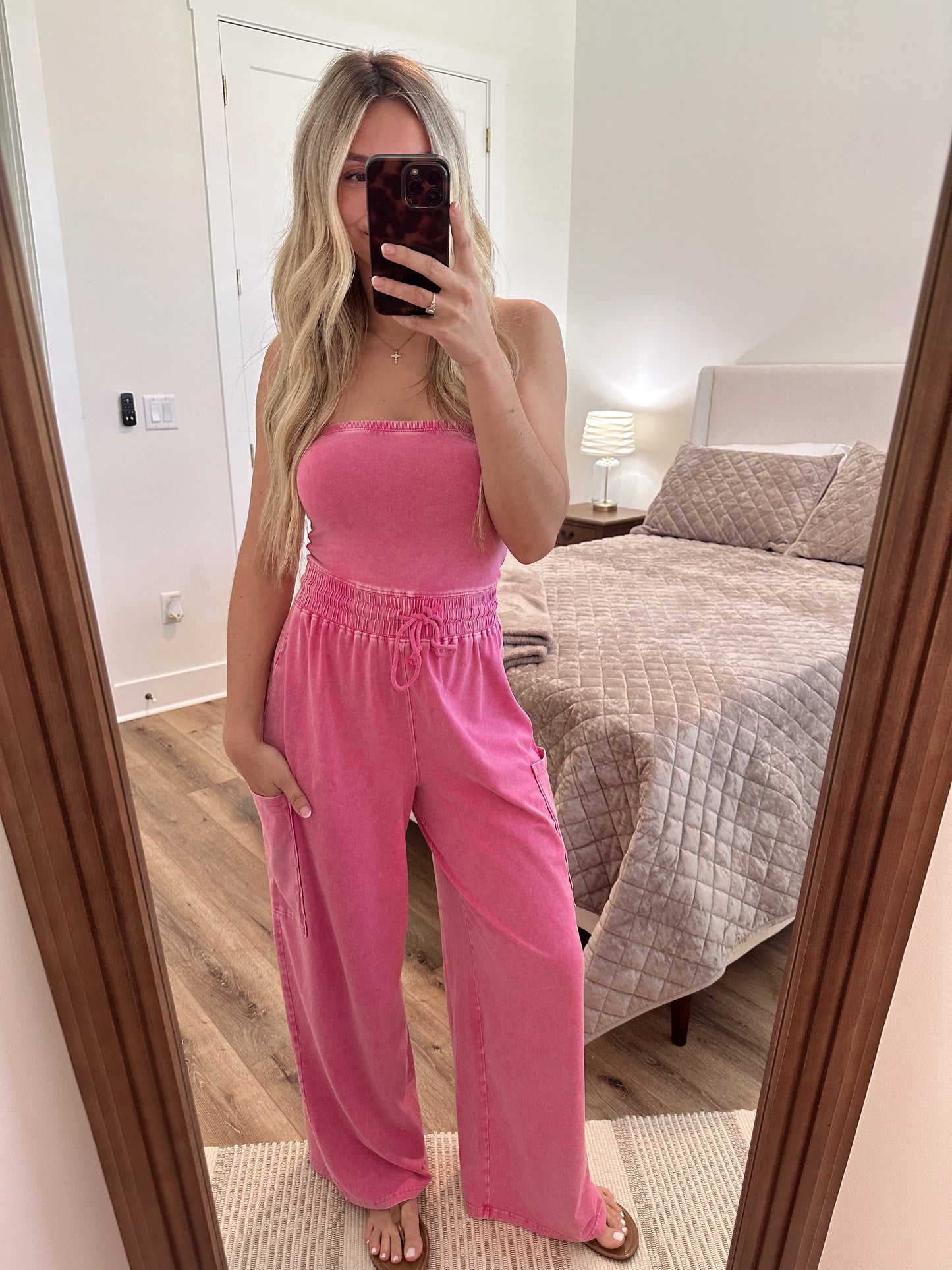 June Jumpsuit - Fuchsia