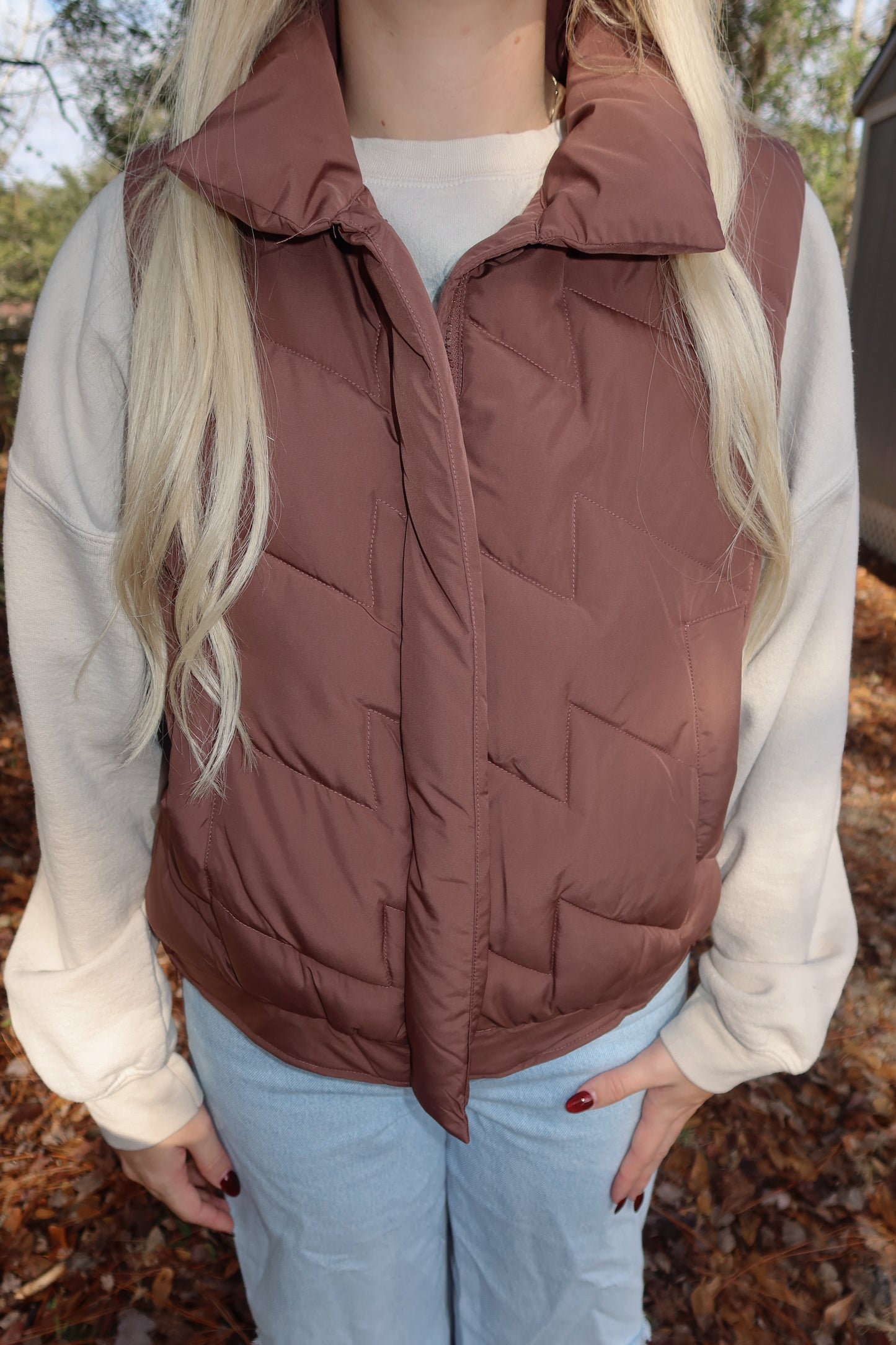 Chocolate Puffer Vest