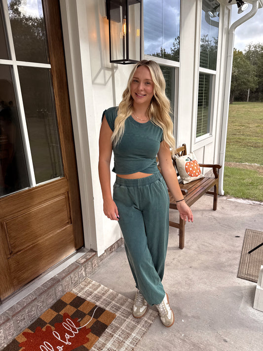 Teal Jogger Set
