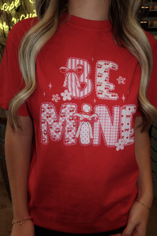 Be Mine Graphic Tee - Red