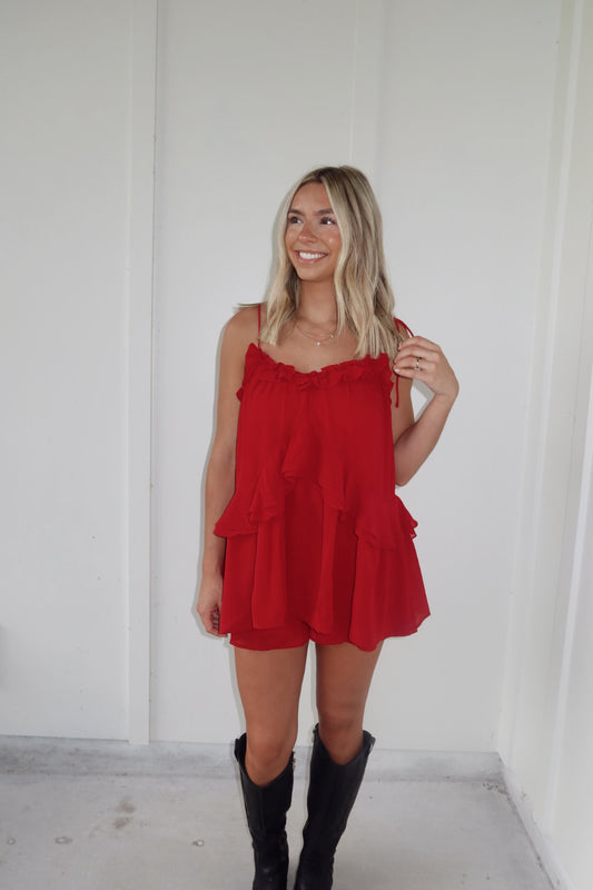 Cherry Charm Romper Dress