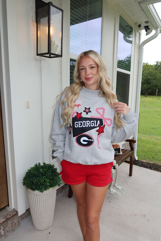 Red & Black Babe Mockneck