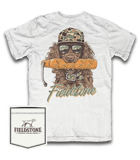 White Bumper Boykin Tee | Fieldstone