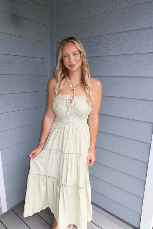 Sweet Sage Midi Dress