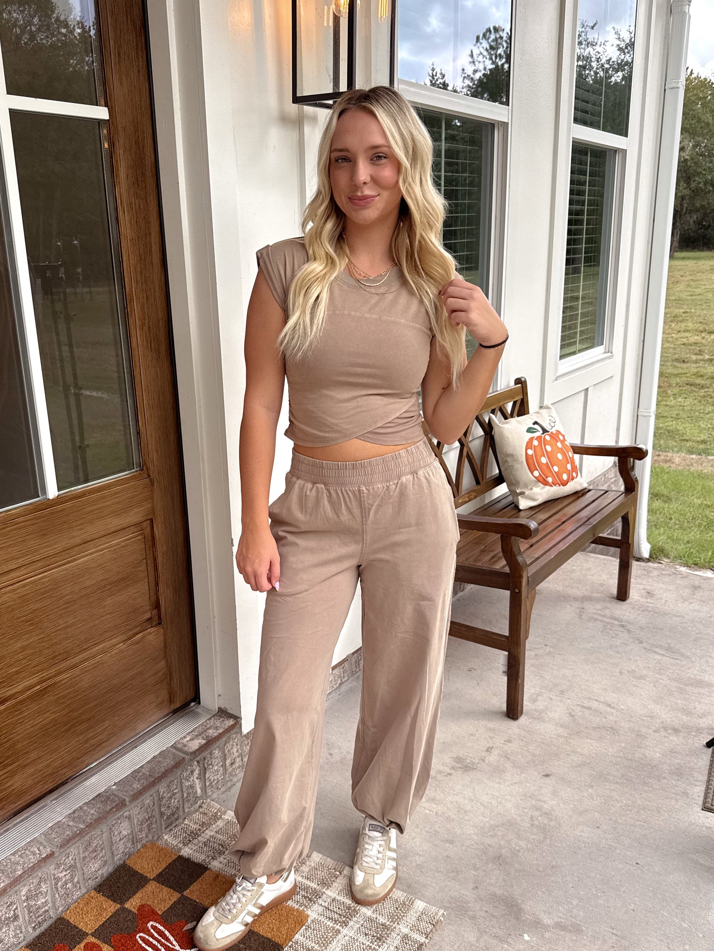 Taupe Jogger Set