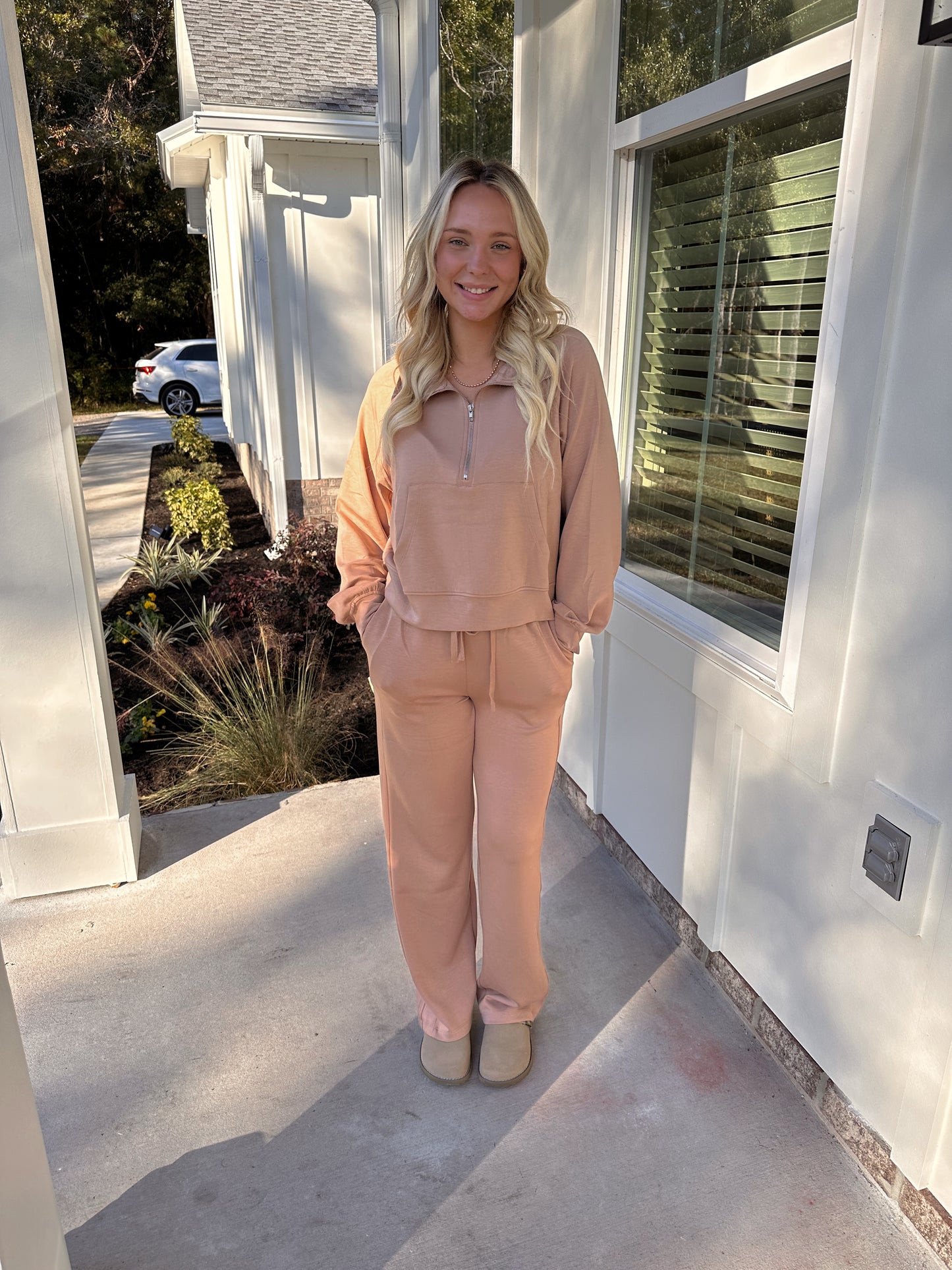 Dark Taupe Sweatpants Set