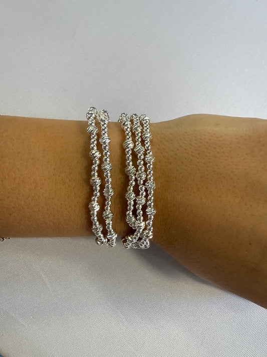 Silver Set of 5 Bracelet