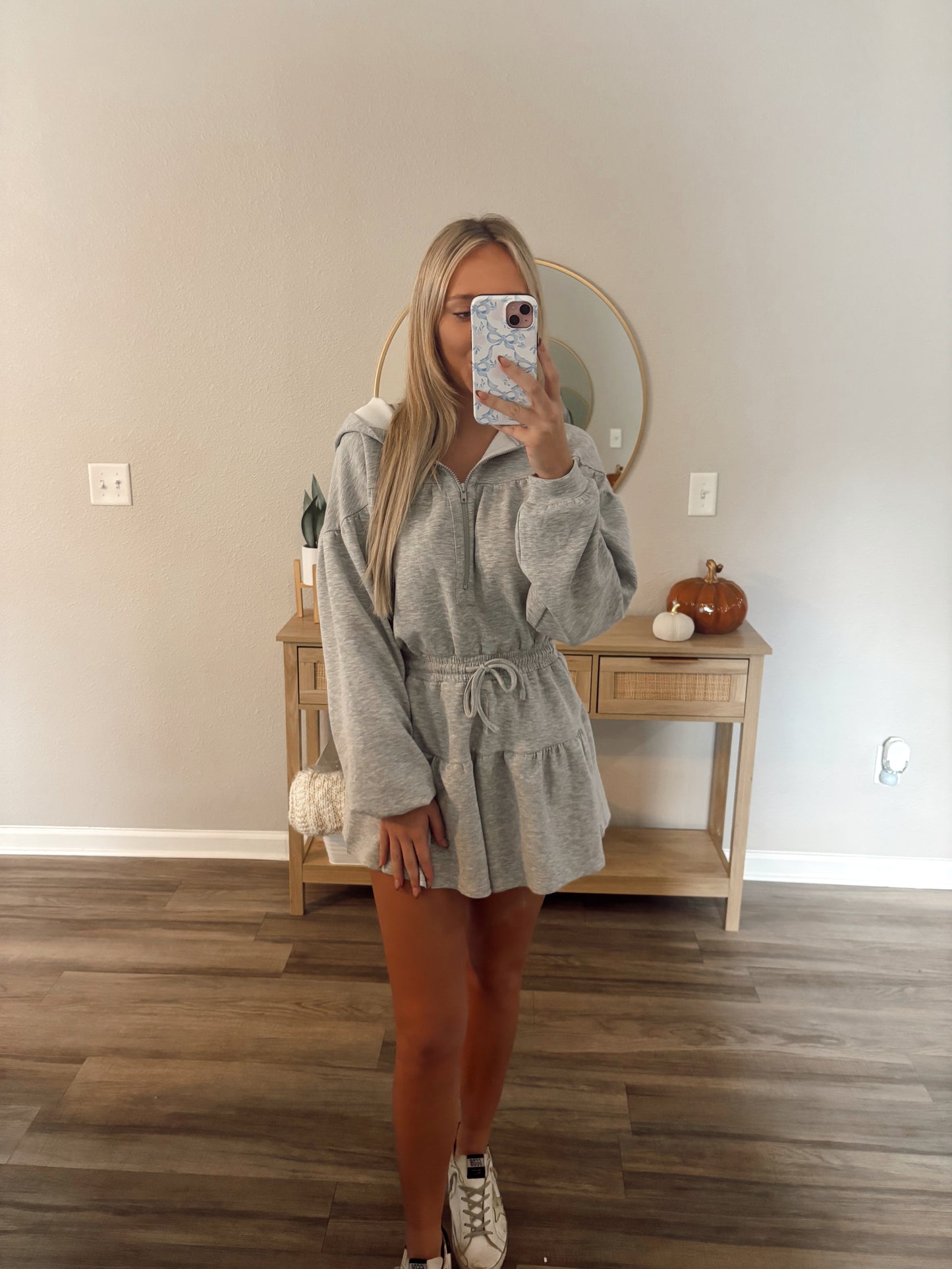 The Alexa Romper - Heather Grey