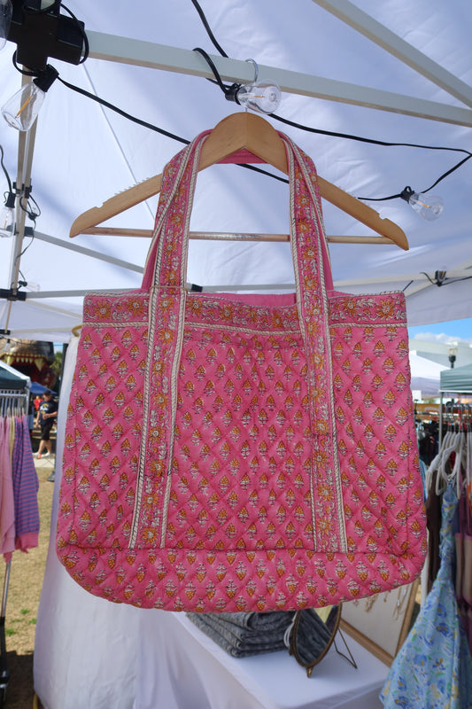 The Ari Tote - Pink/Orange