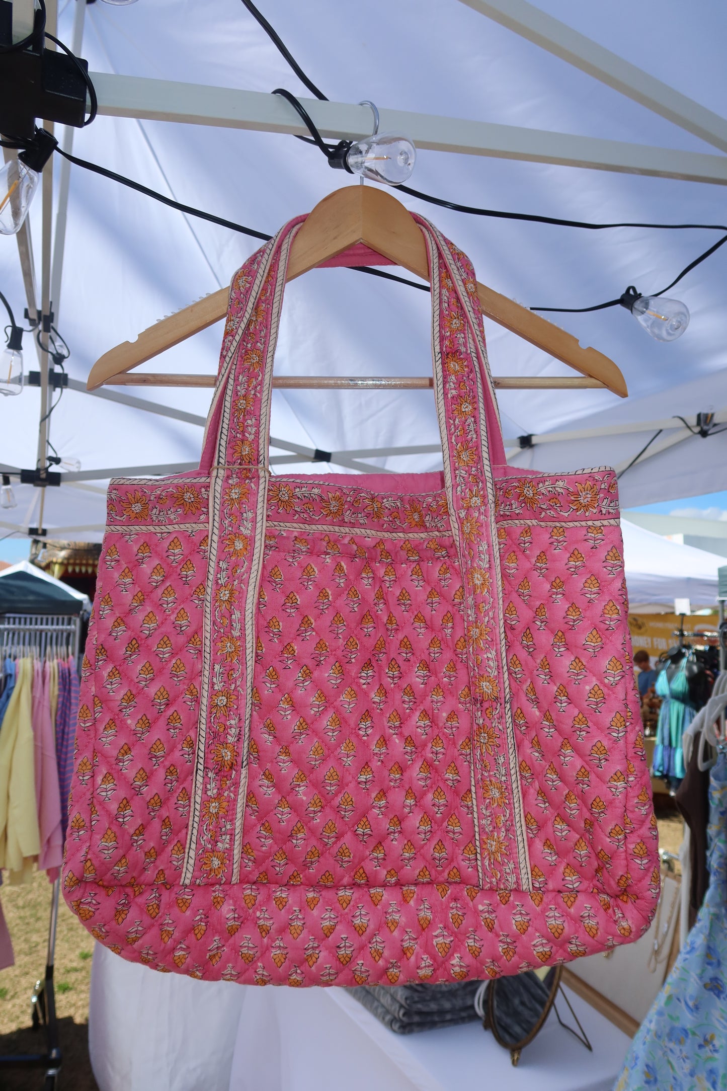 The Ari Tote - Pink/Orange